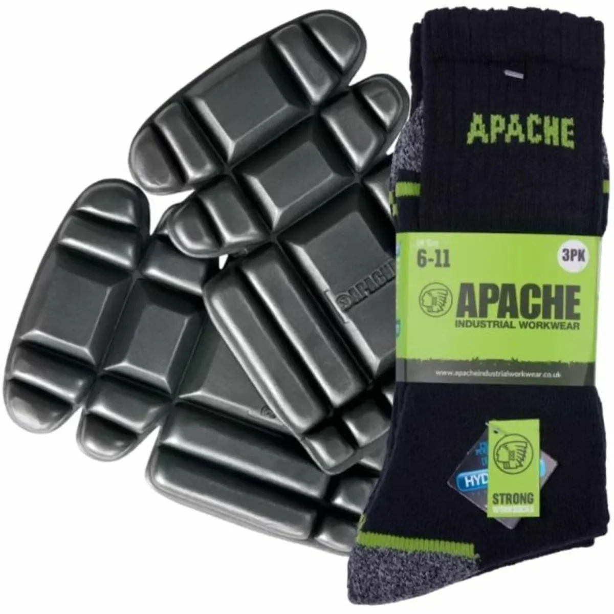 Apache Knee Pads and Work Socks Bundle (4 Piece) - Image 1