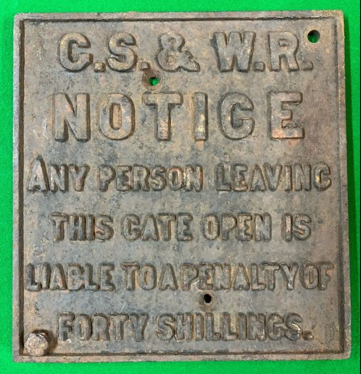 Irish railway sign - Image 1