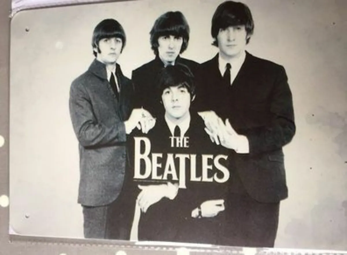 Beatles Wall Plaque (Metal)