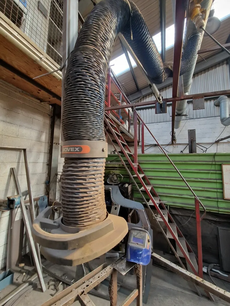 Welding fume exhaust fan and arm - Image 4