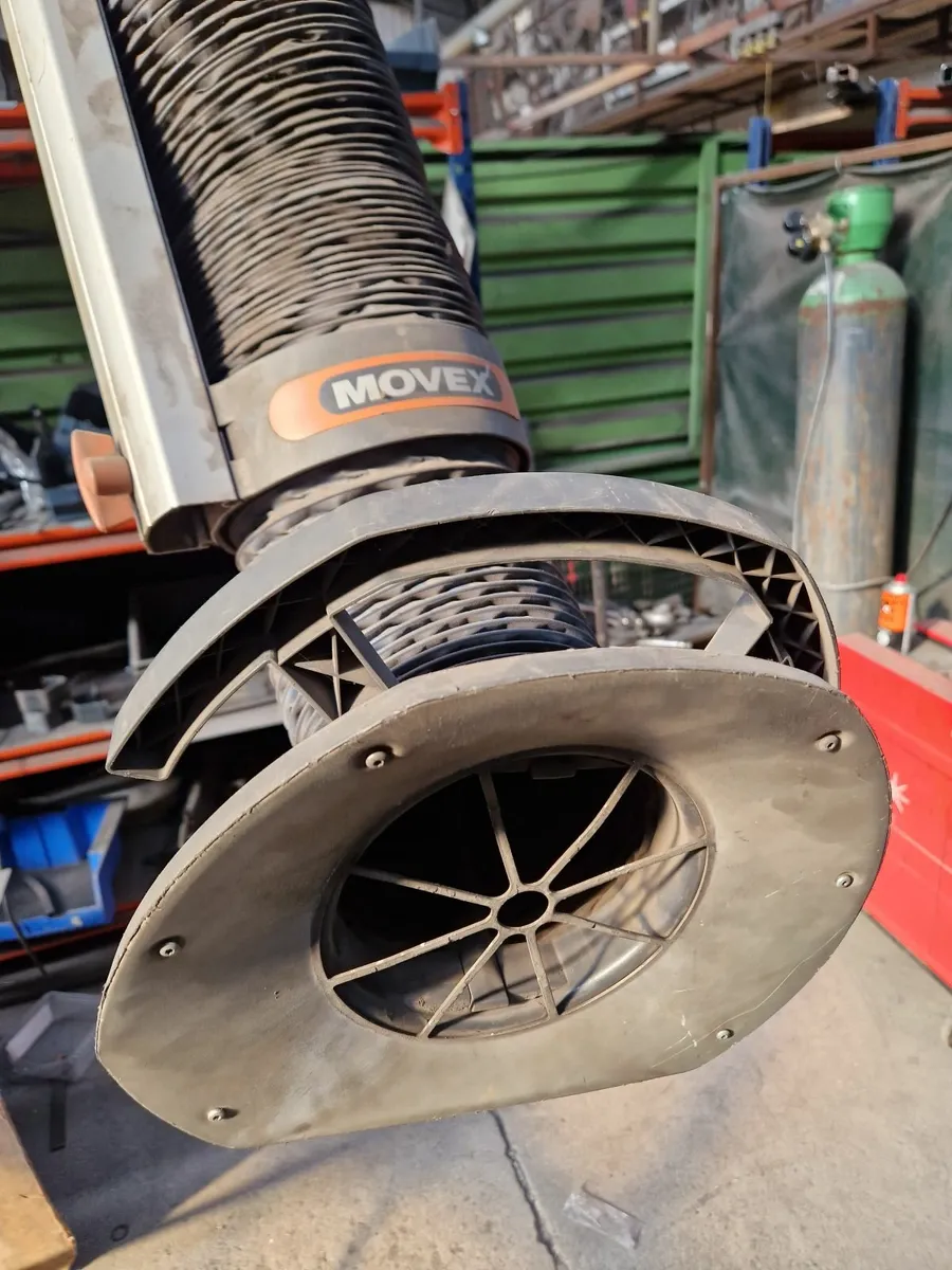 Welding fume exhaust fan and arm - Image 1
