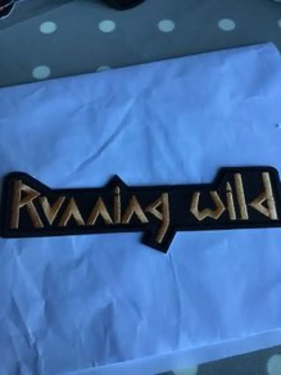 Sew on Patch- German Heavy Metal Band Running Wild