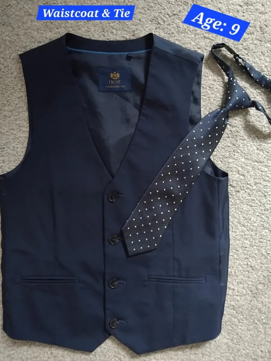 John Rocher Communion Suit, Waistcoat, Shirt&Tie - Image 3
