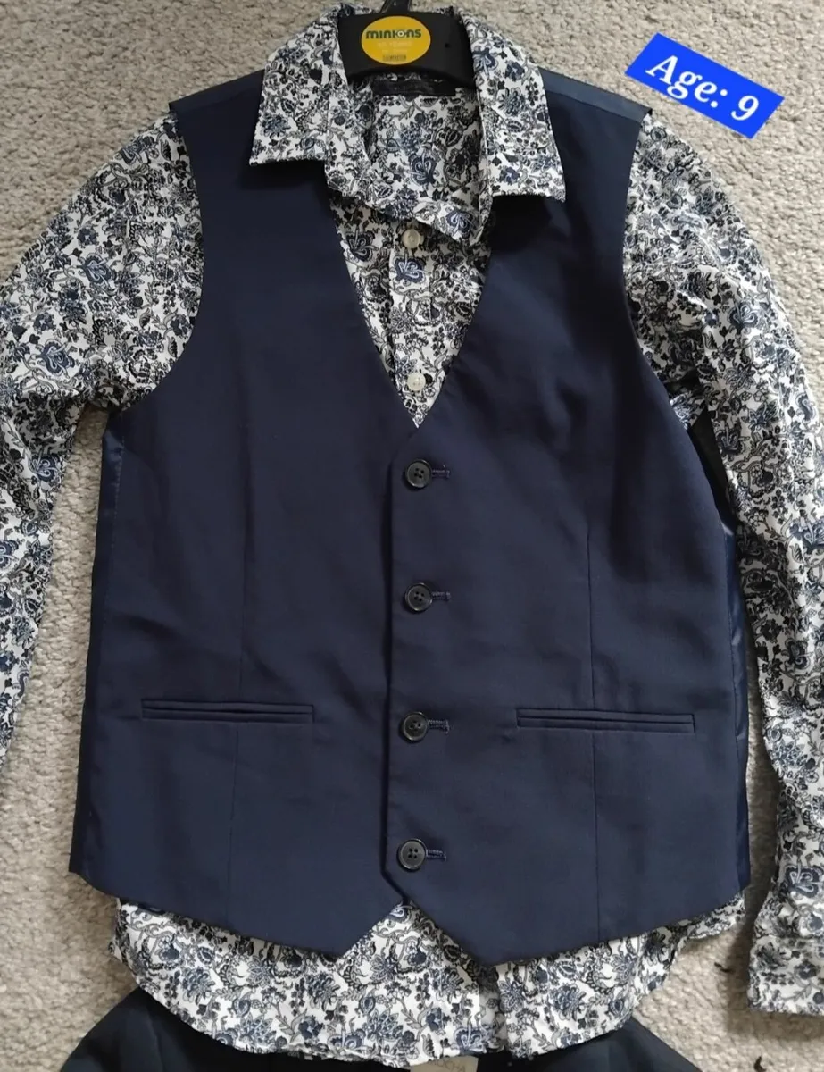 John Rocher Communion Suit, Waistcoat, Shirt&Tie - Image 4