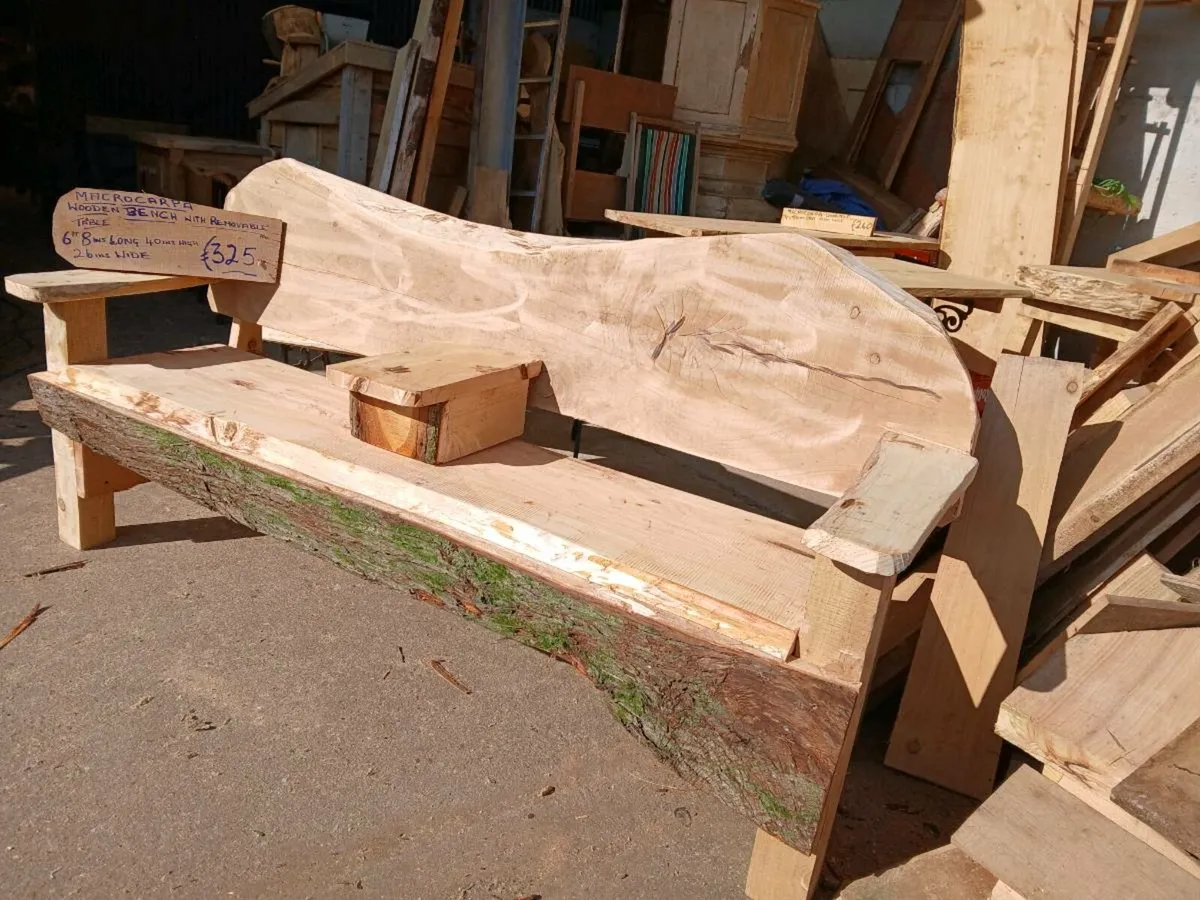 Garden  furniture.Rustic benches and seats - Image 2
