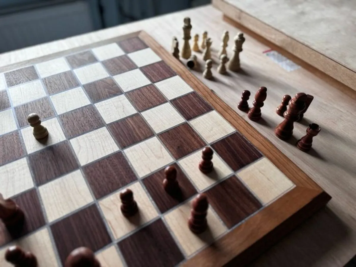 Handmade Chessboard - Walnut | Maple | Cherry - Image 3