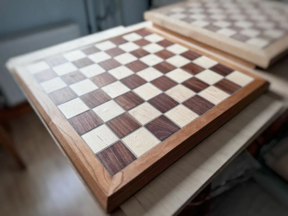 Handmade Chessboard - Walnut | Maple | Cherry - Image 4