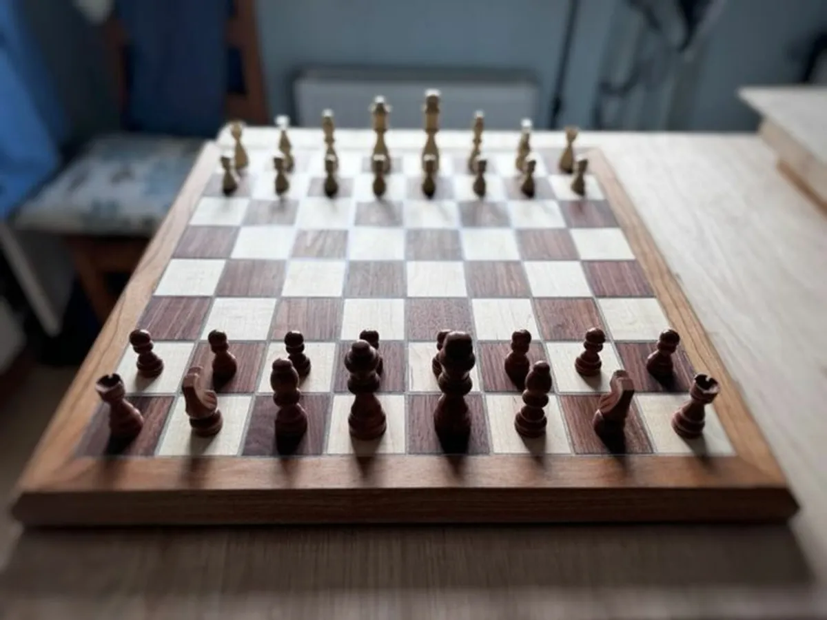 Handmade Chessboard - Walnut | Maple | Cherry - Image 1