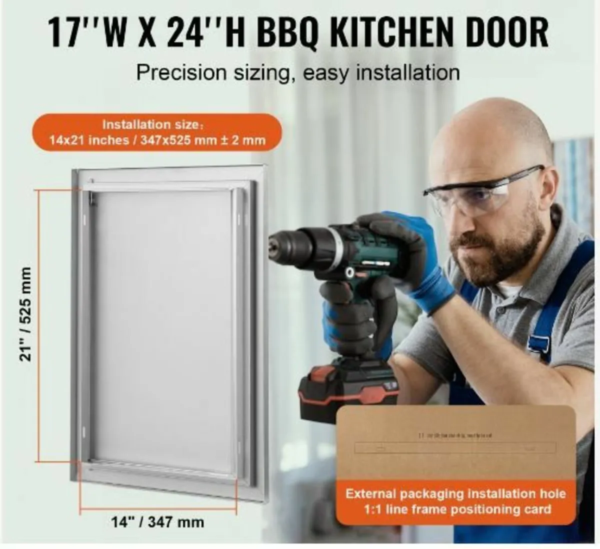 BBQ Access Door, 432x610 mm - Image 2