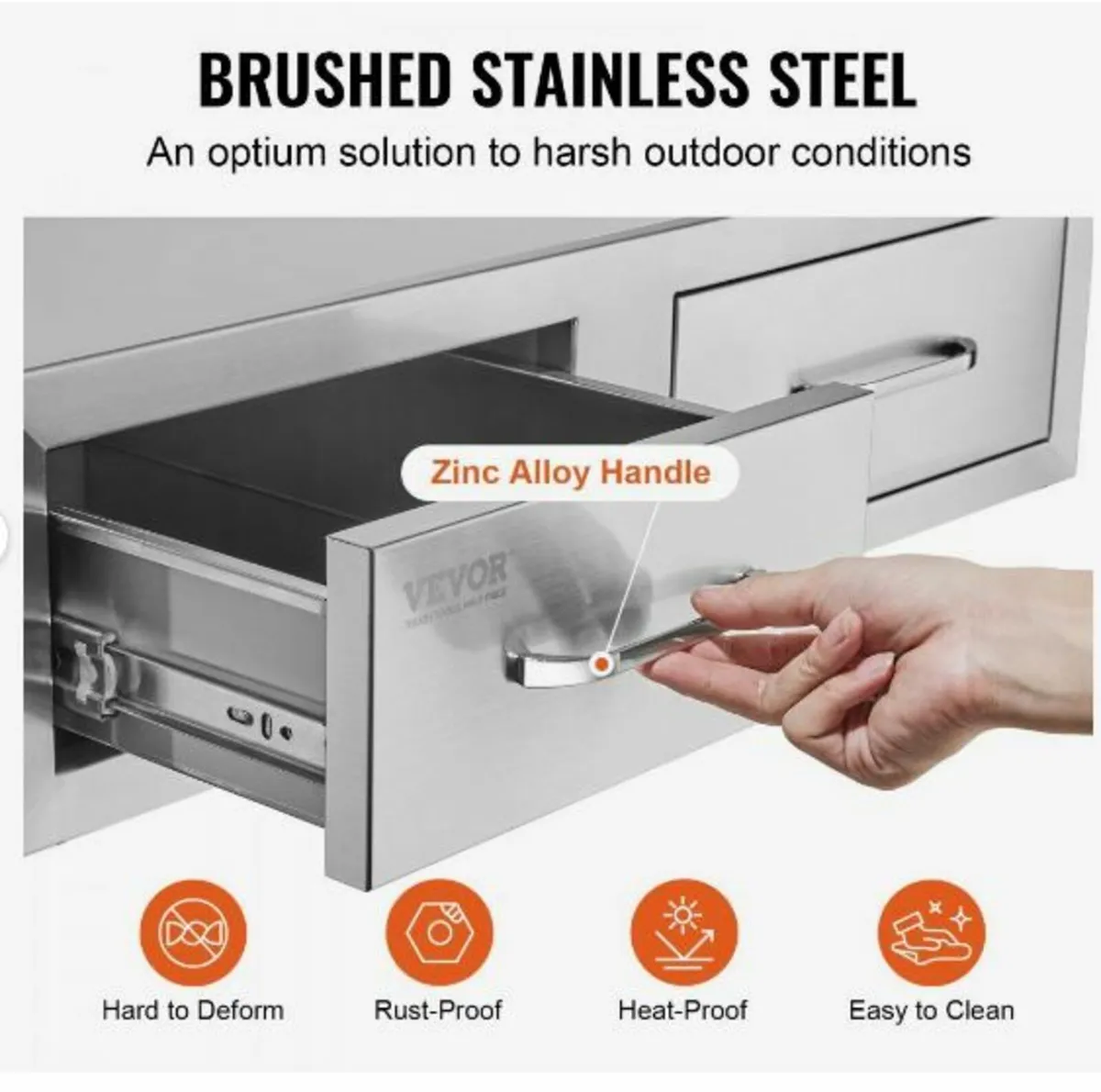 75*25cm Bbq Drawer Double Horizontal - Image 4
