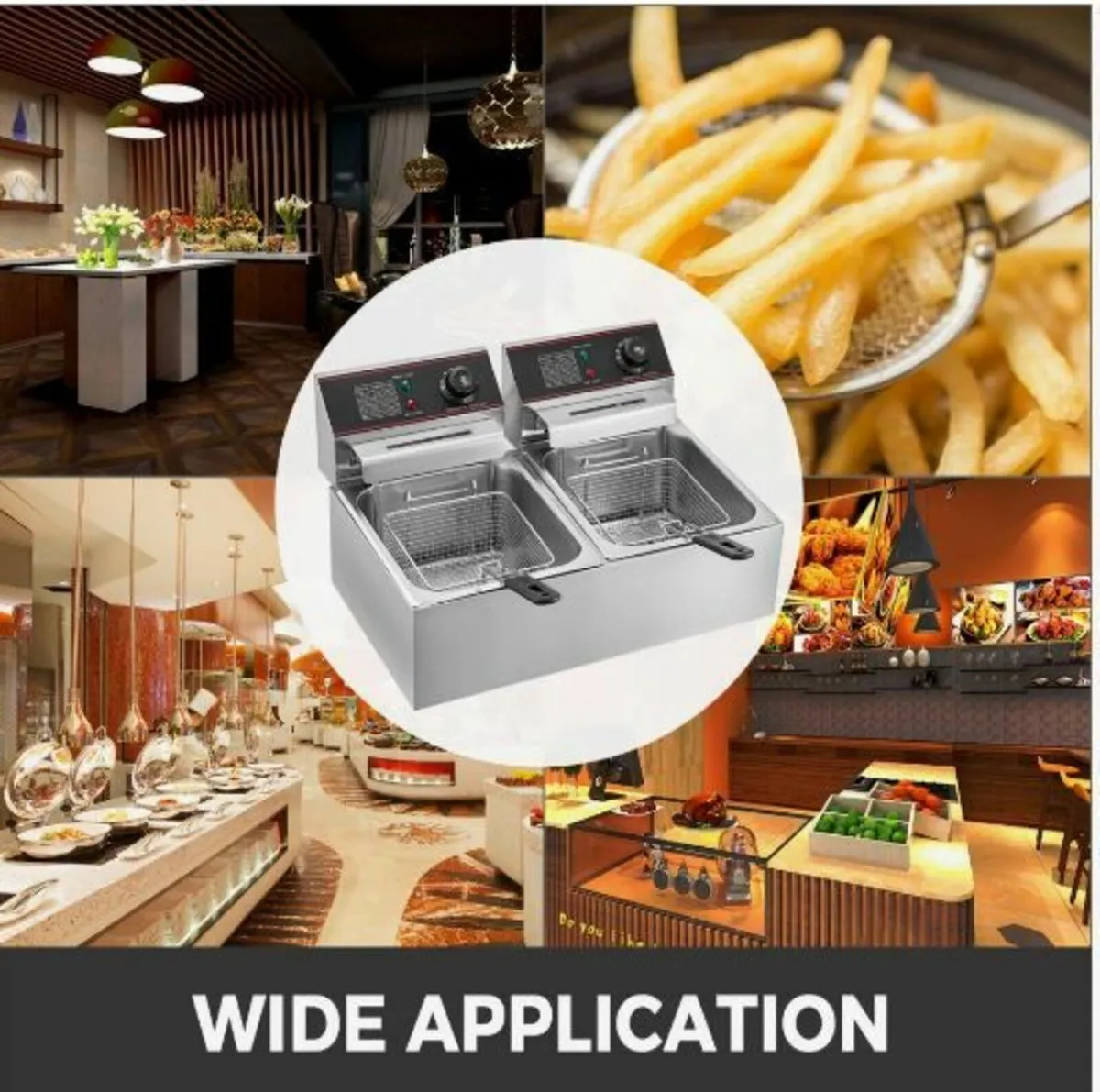 Commercial Deep Fryer 12L Electric Fryer 5000W - Image 2