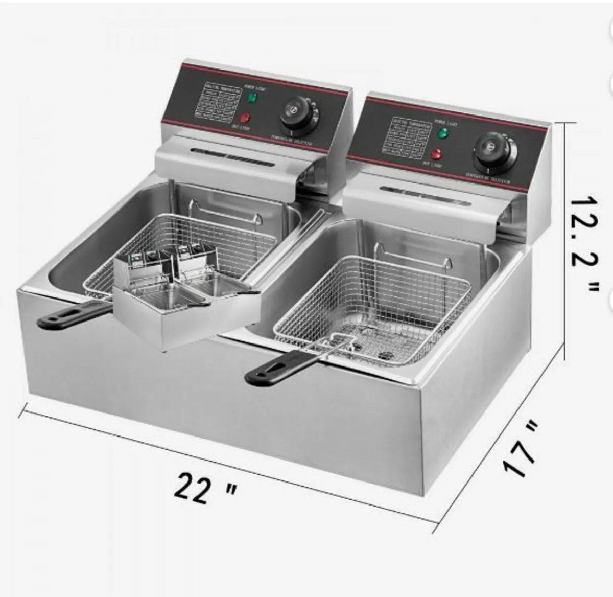 Commercial Deep Fryer 12L Electric Fryer 5000W - Image 3