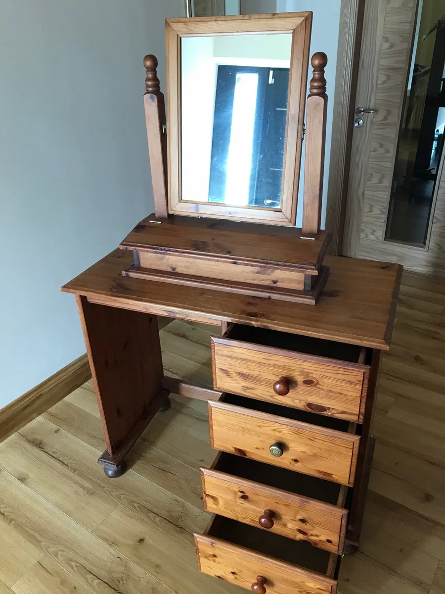 2 Dressing tables, one  with one vanity mirror - Image 2