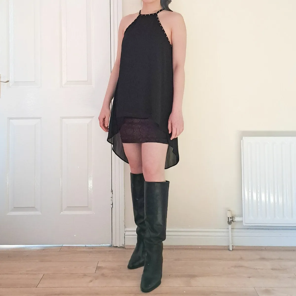New Look Black Flowy Sleeveless Blouse 8UK/36EU - Image 2