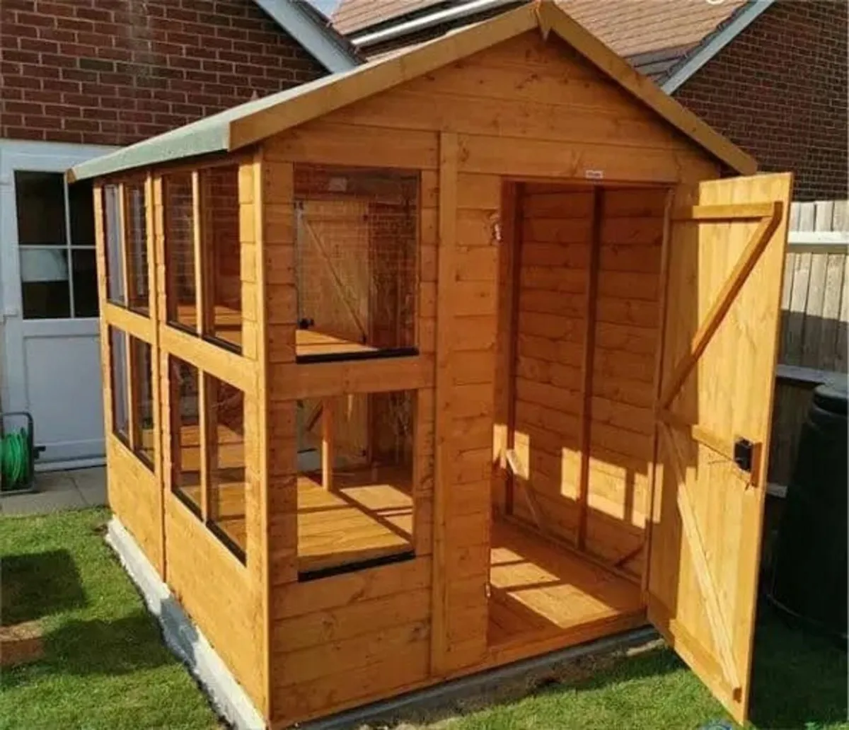 8x6 Apex Potting Sheds . Free 3 Day Delivery - Image 1
