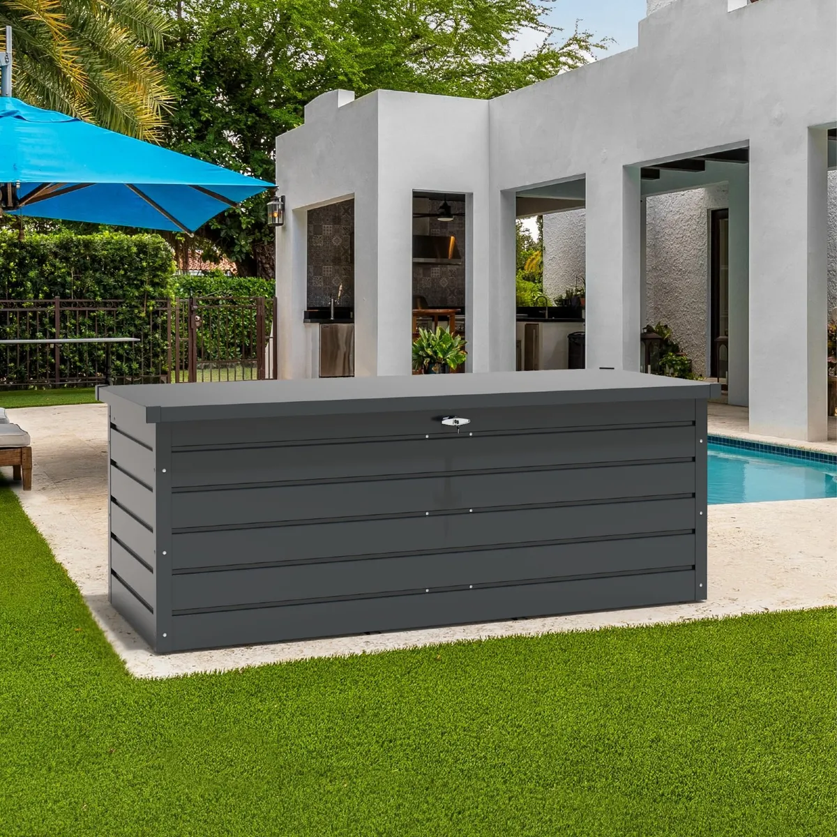 Large  Palladium Steel Patio Boxes. - Image 2