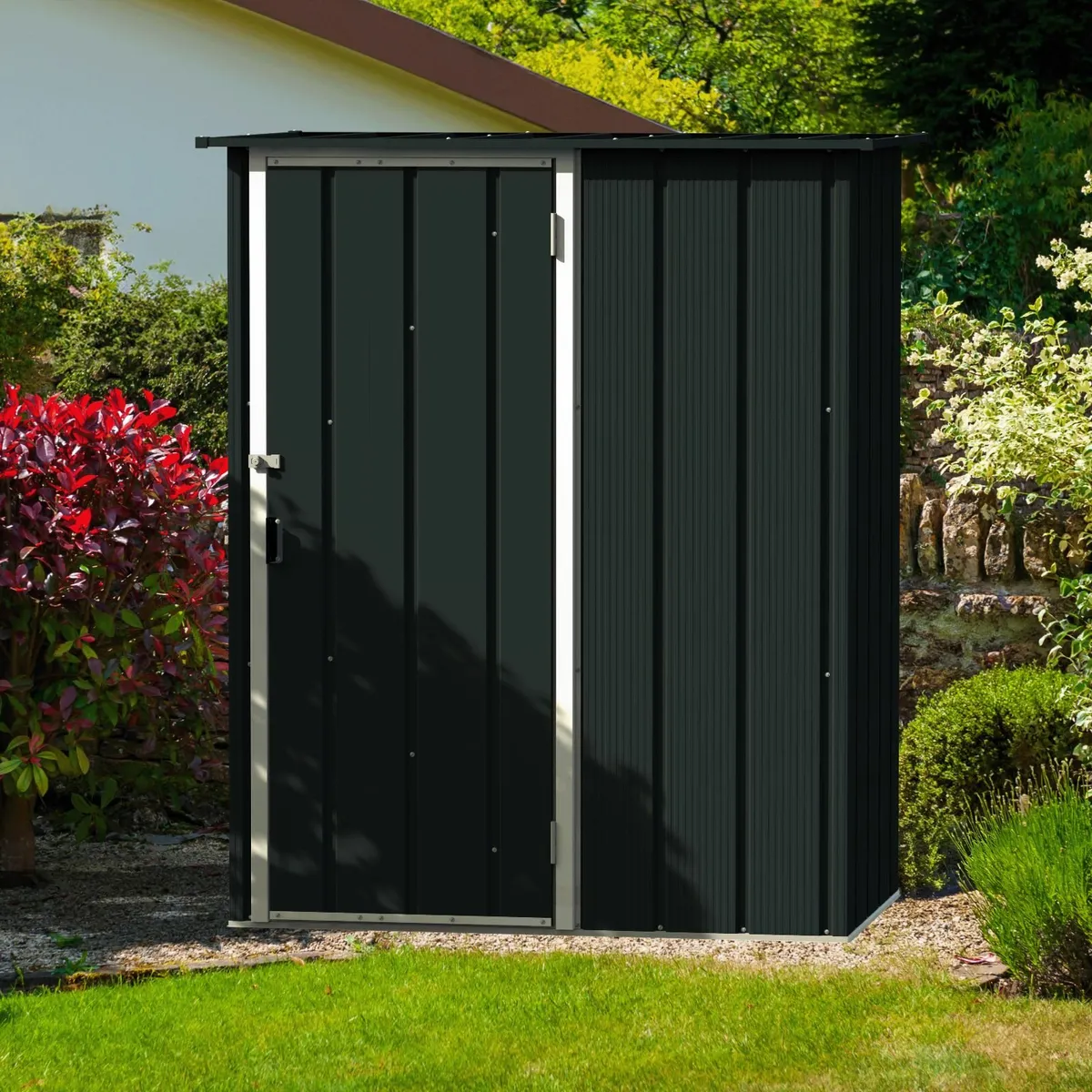 Easy-Store 5x3 Steel  Garden Sheds Green or Grey . - Image 1