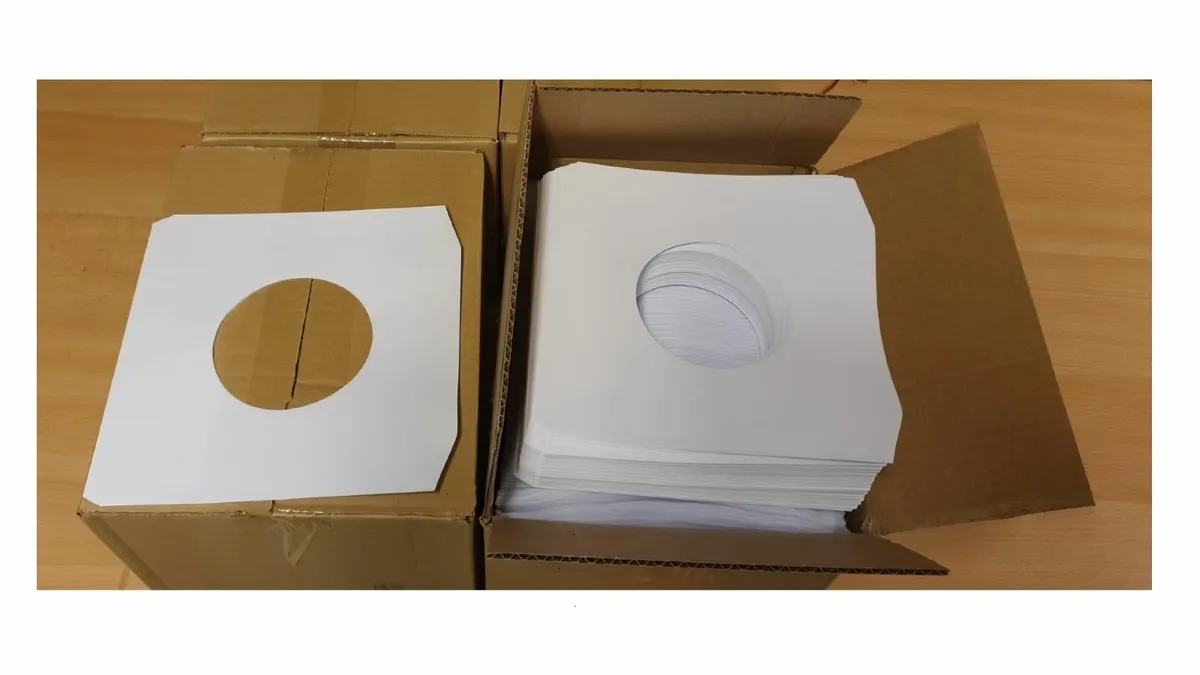 Replacement Paper Sleeves 7" Singles 45RPM 45s NEW - Image 1