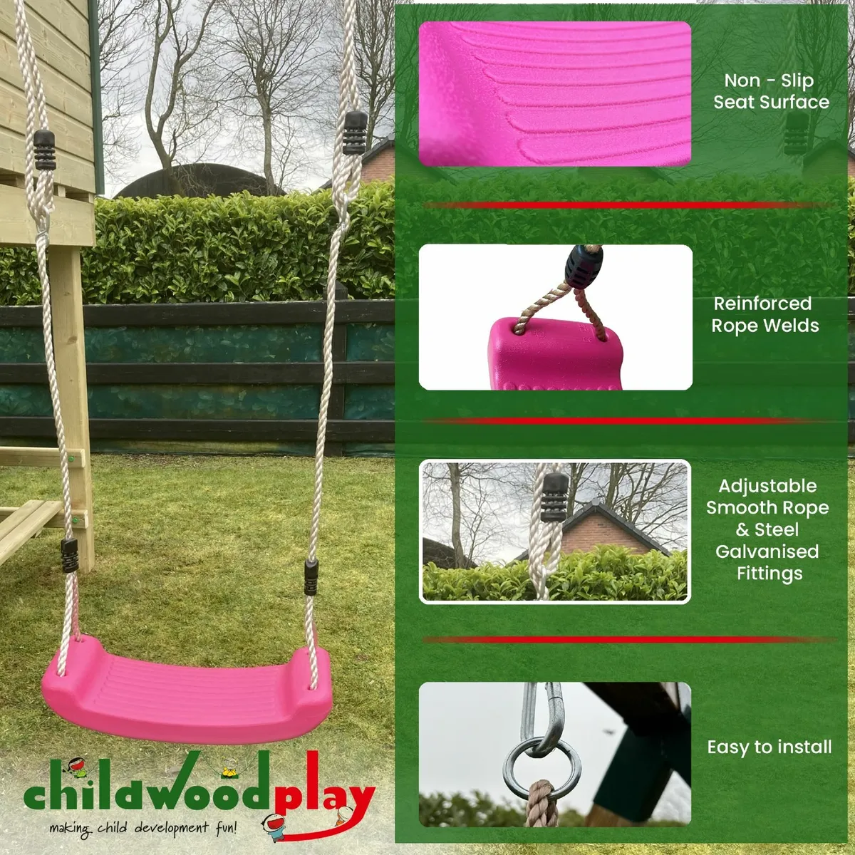 Swings Seats, Climbing Frame Toys Treehouse - Image 1