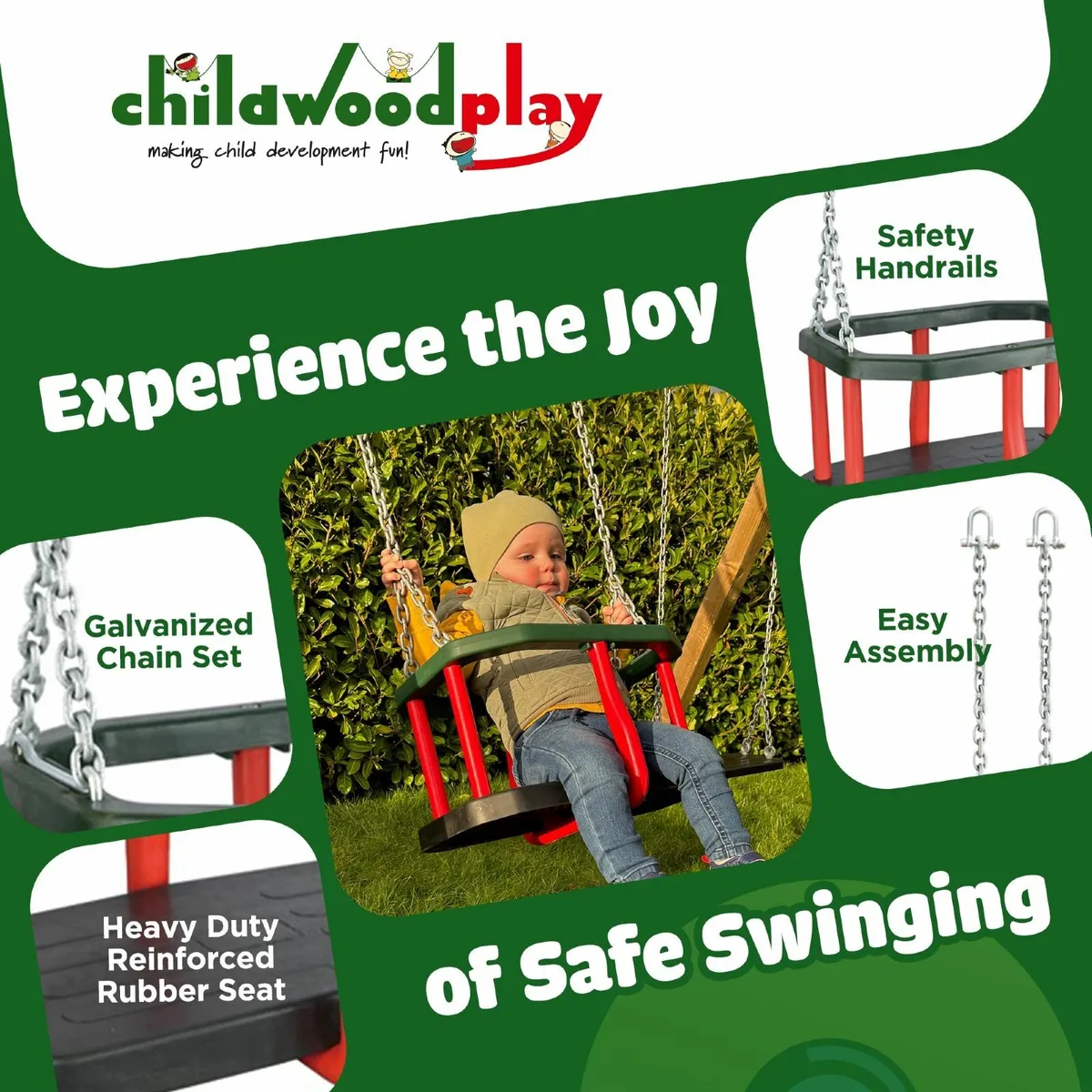 Swings Seats, Climbing Frame Toys Treehouse - Image 4