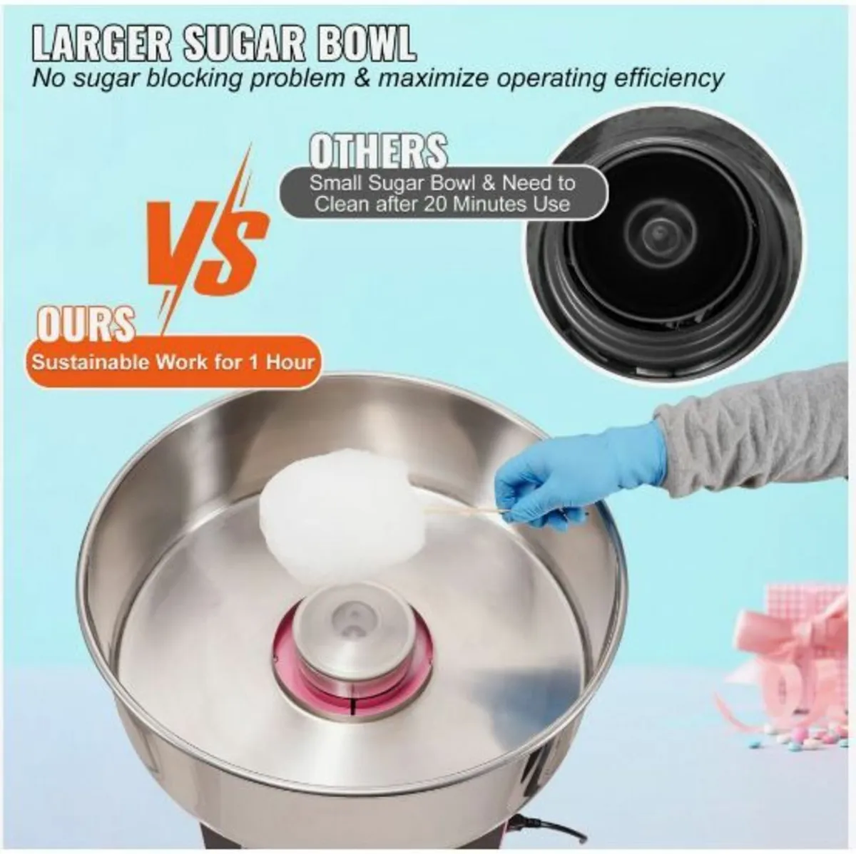 Commercial Cotton Candy Machine Sugar - Image 3