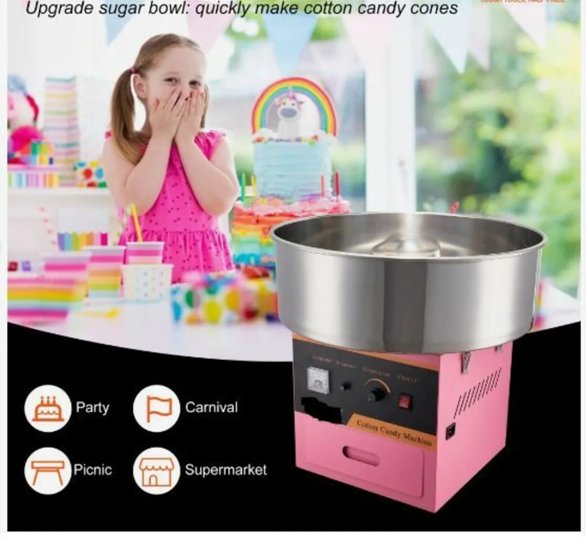 Commercial Cotton Candy Machine Sugar - Image 4