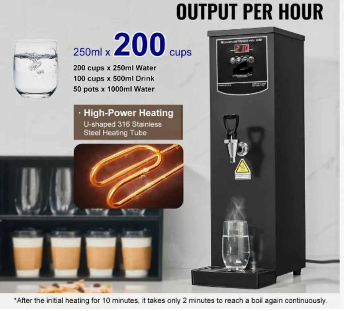 15L Commercial Water Boiler Electric Hot Water - Image 3