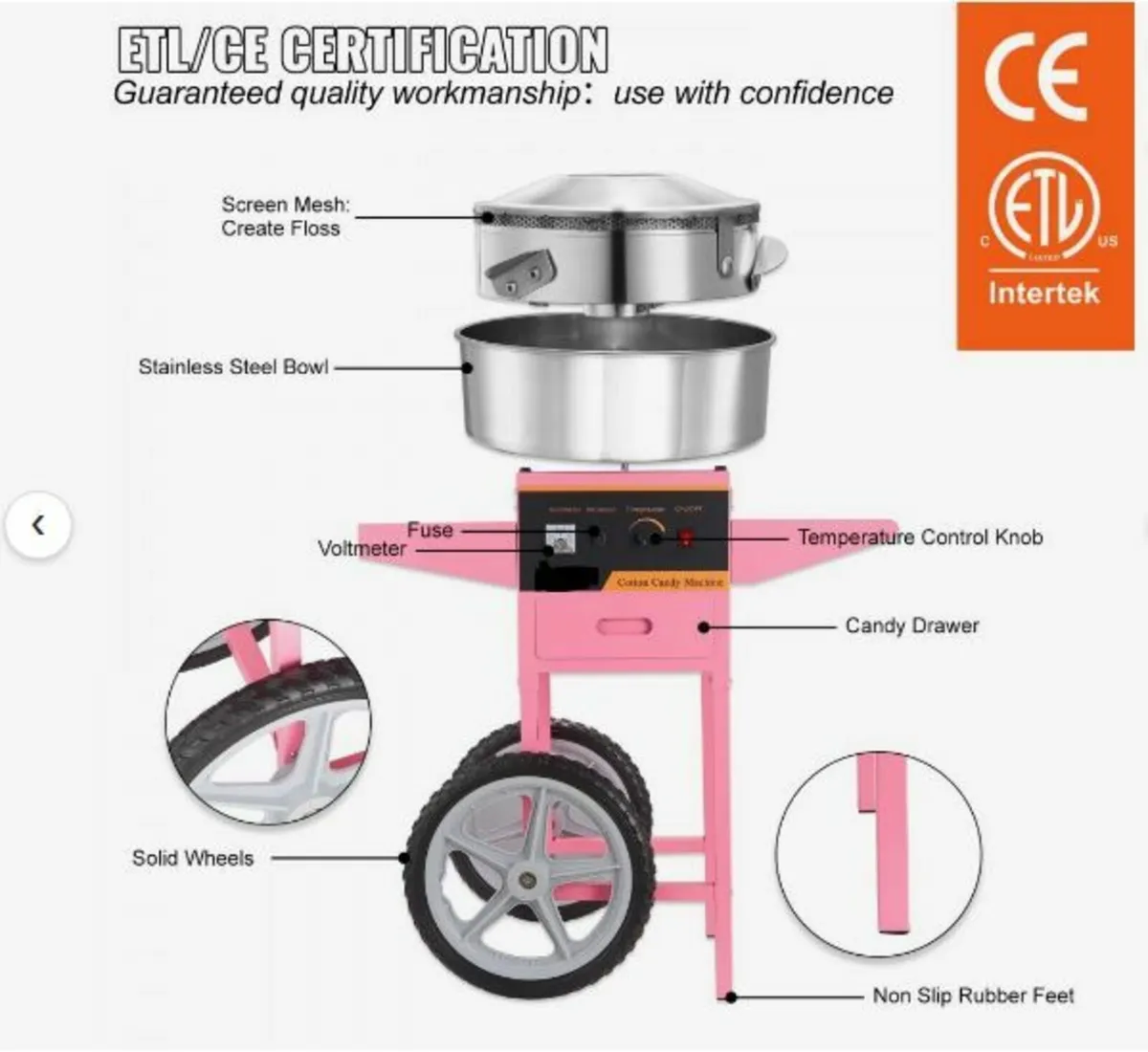 Commercial Cotton Candy Machine - Image 3