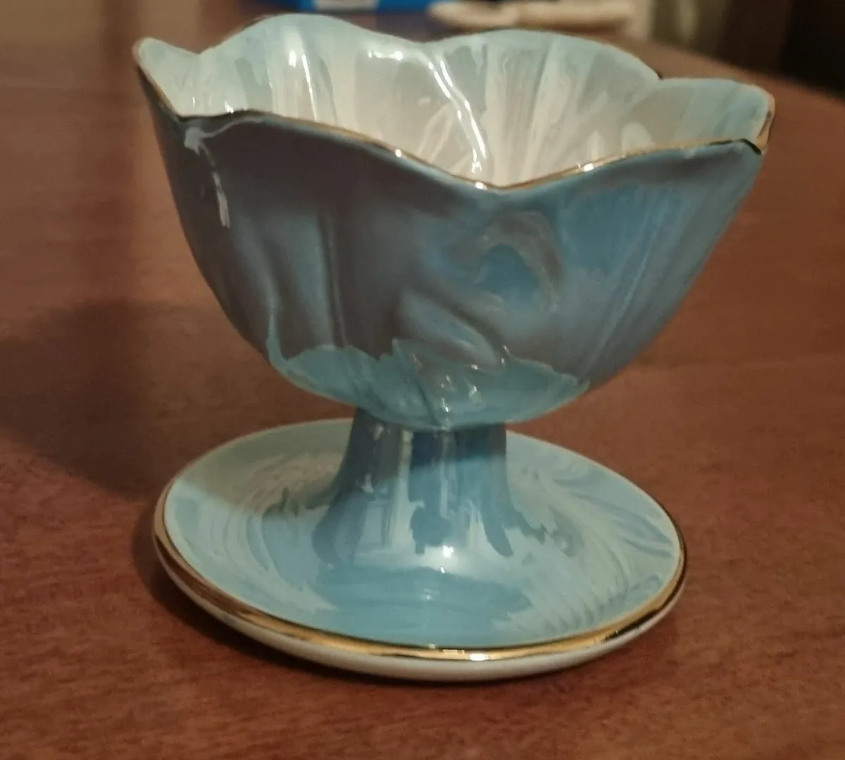 Set of 6 art deco Maling desert bowls - Image 1