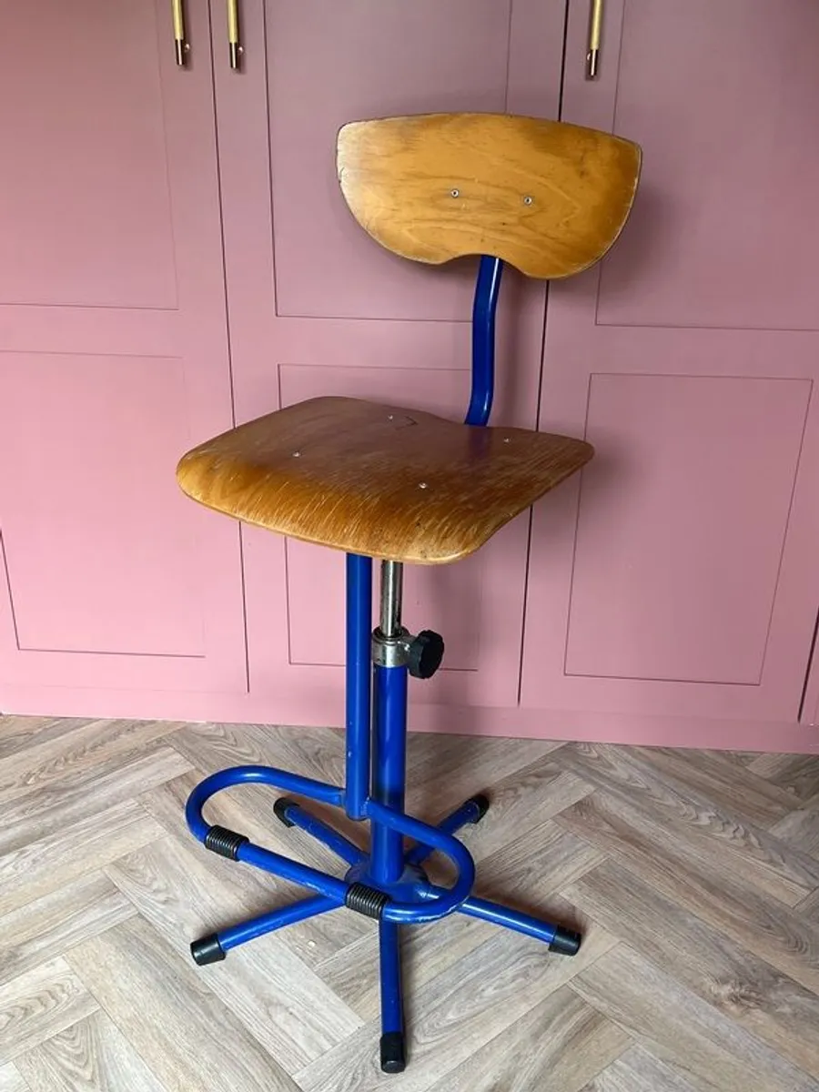 Vintage industrial Stool - Image 1