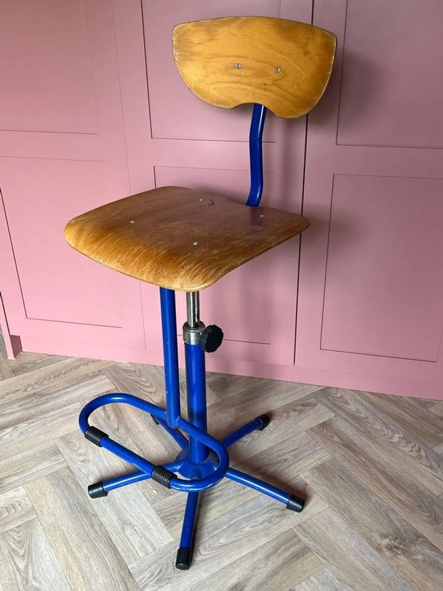 Vintage industrial Stool - Image 2