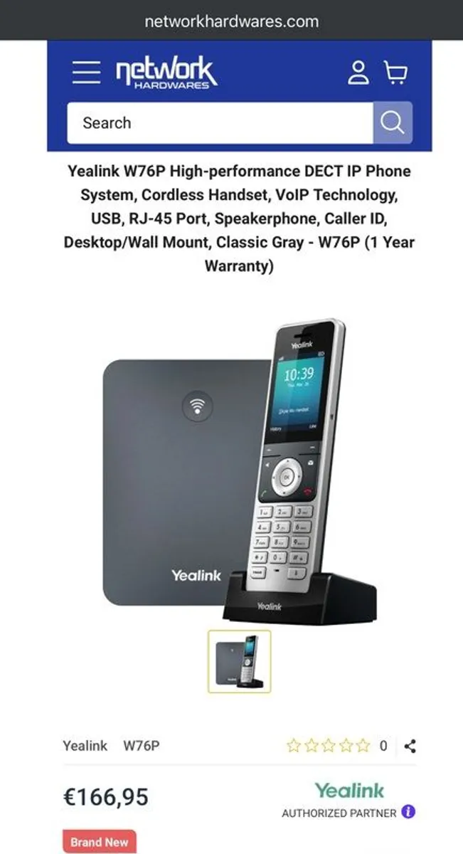 Yealink W76P DECT IP Phone - Image 4