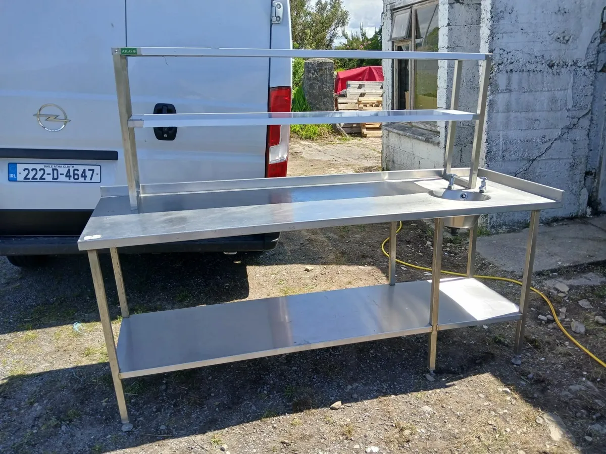 Stainless steel table /sink unit delivered - Image 4