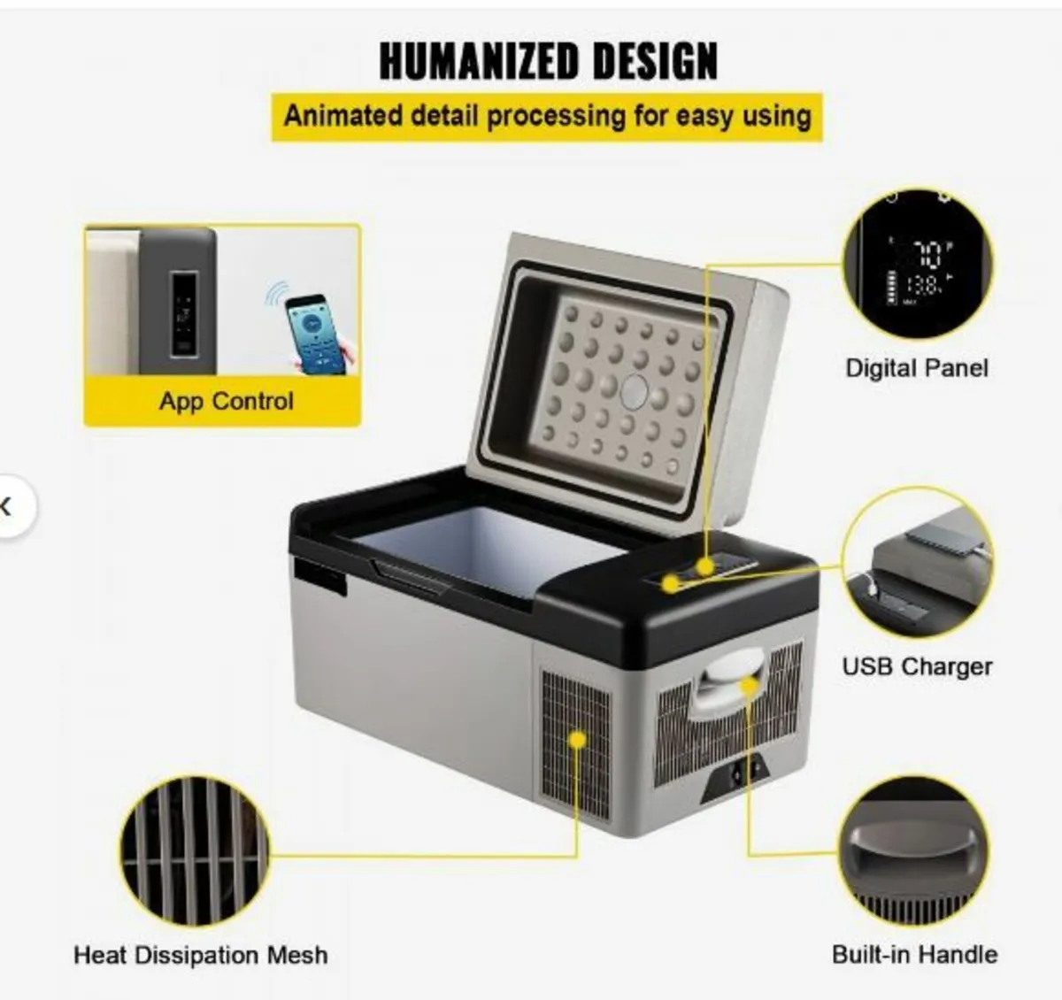 Car Refrigerator 20L Compressor - Image 4