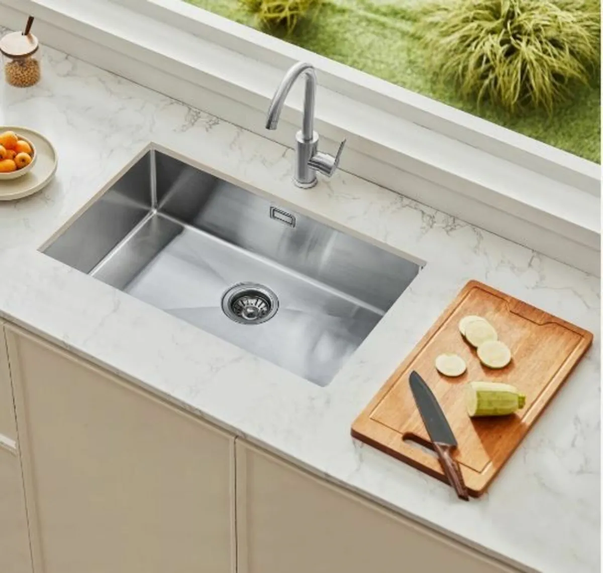 76cm Kitchen Sink Undermount Single Bowl - Image 2