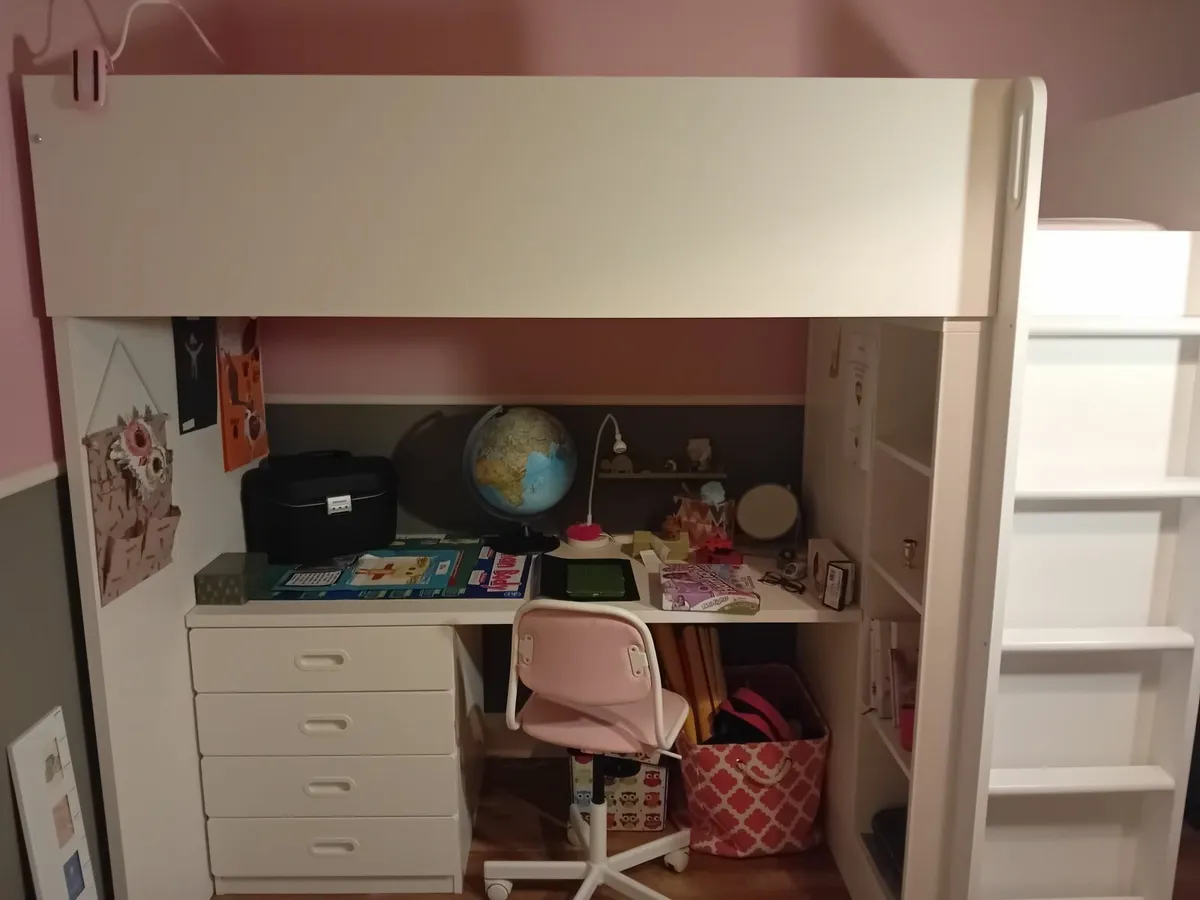 Childs bed unit with desk and  storage - Image 3