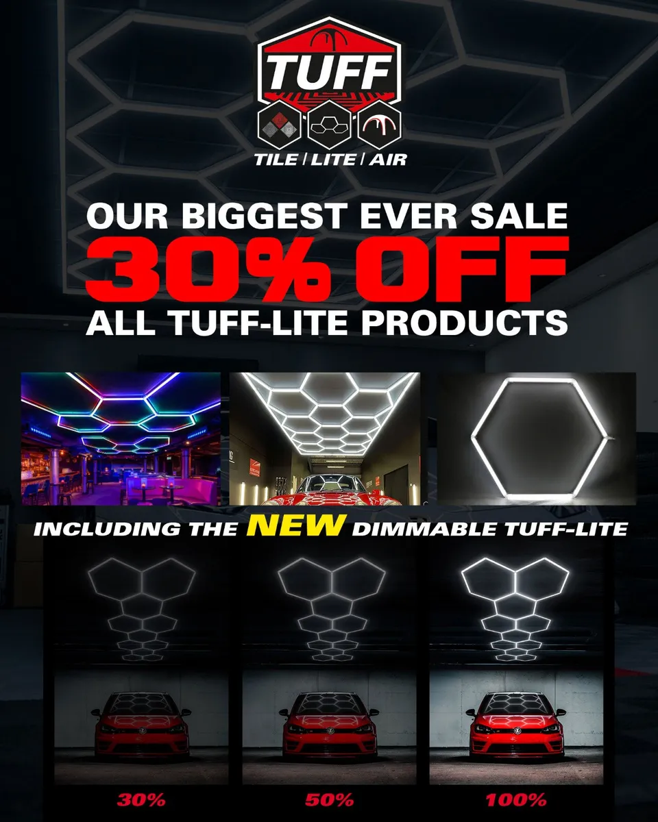 LED HEX LIGHTS for Garage Gym Salons barbers shop - Image 1