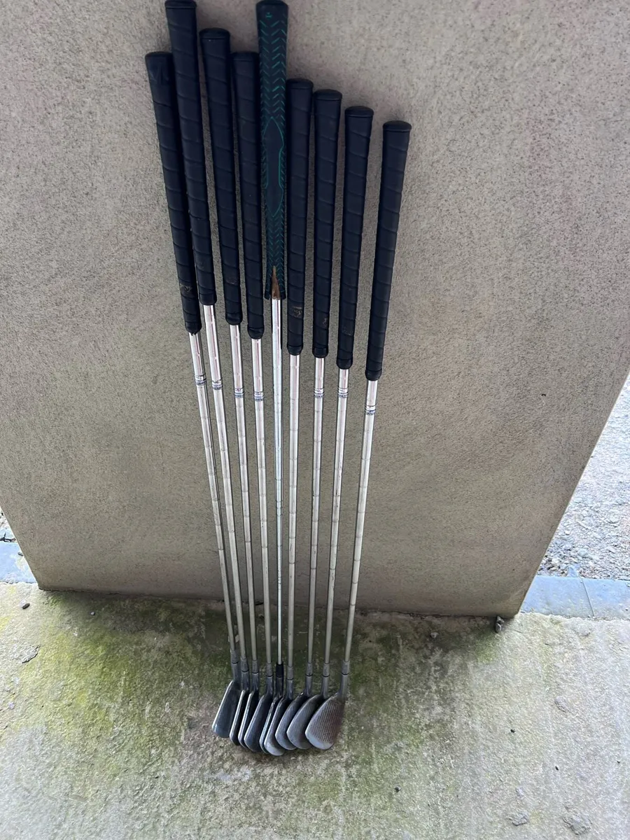 Full set of Vintage Steel Shaft Irons - Image 2