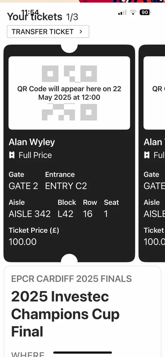 Investec Champions Cup Final tickets - Image 3