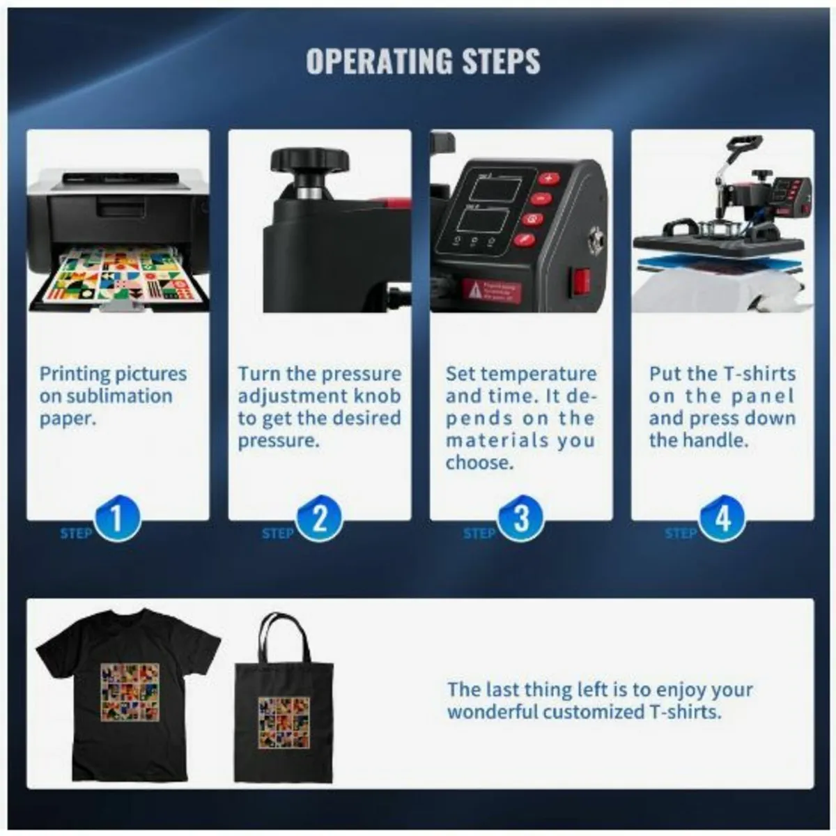 Heat Press, 5 in 1 Heat Press Machine - Image 4