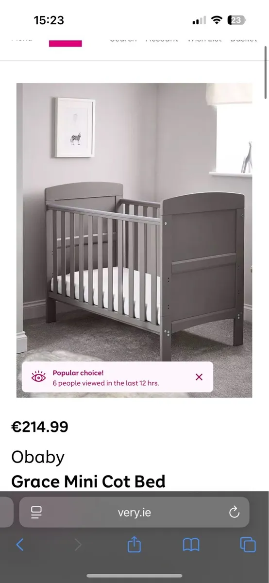 Baby cot - Image 2
