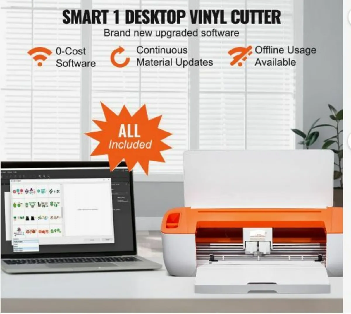 Vinyl Cutter Machine, Bluetooth Connectivity - Image 2