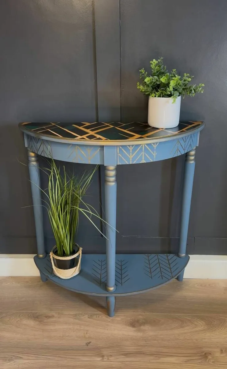 Art Deco Half-Moon Console Table - Image 2