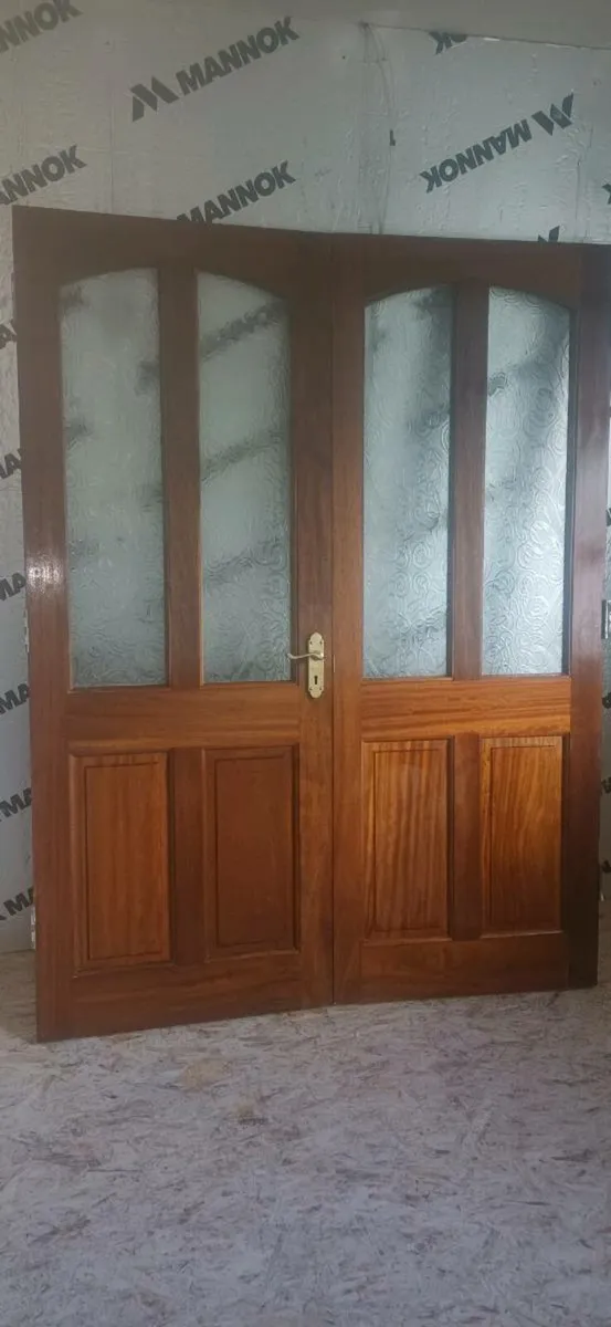 2 Soild teak doors 30" wide "Free To Take Away" - Image 2