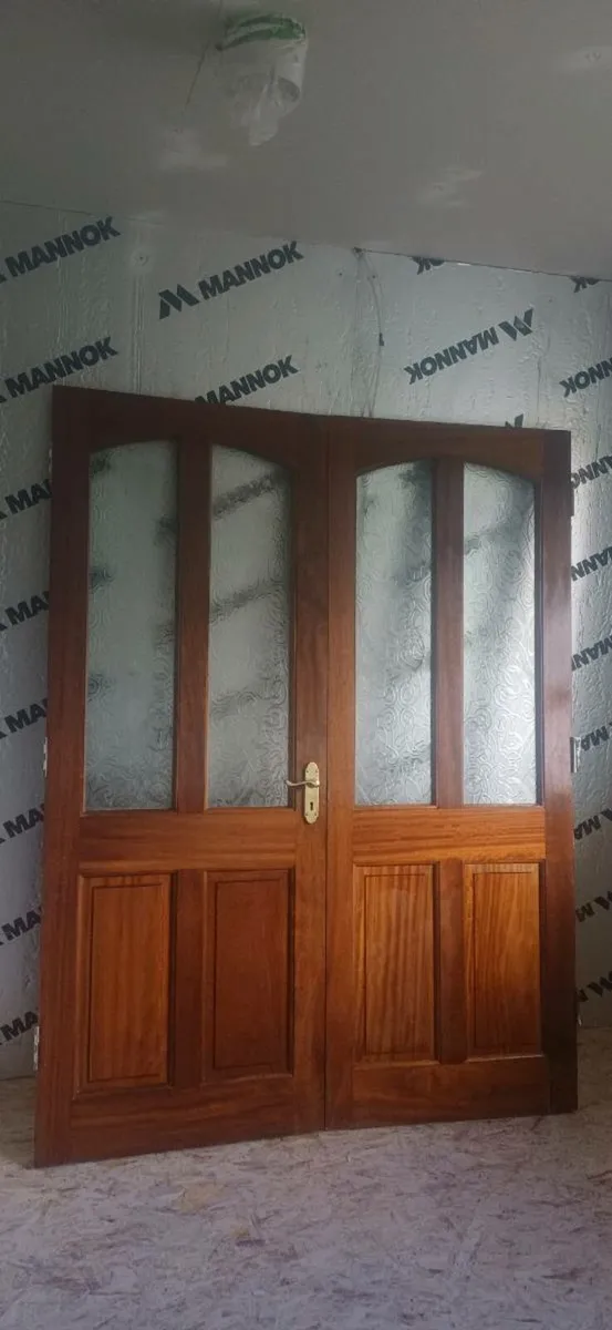 2 Soild teak doors 30" wide "Free To Take Away" - Image 3