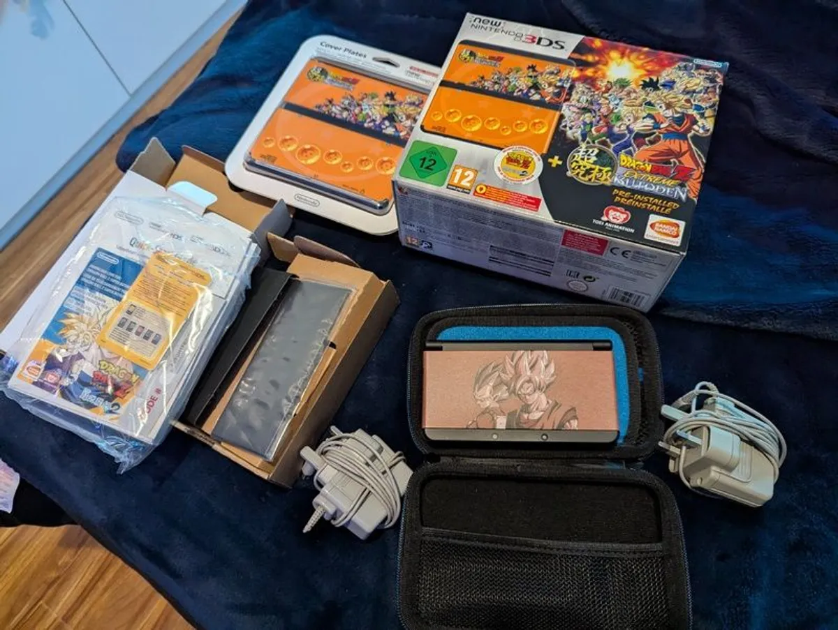 Modded New Nintendo 3DS Nintendo Dragon Ball Special Edition MINT - Image 1
