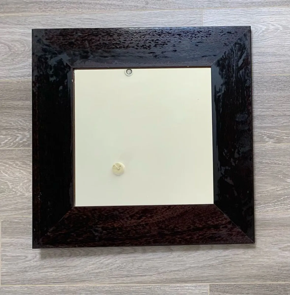 Square Wooden Framed Mirror - Image 1