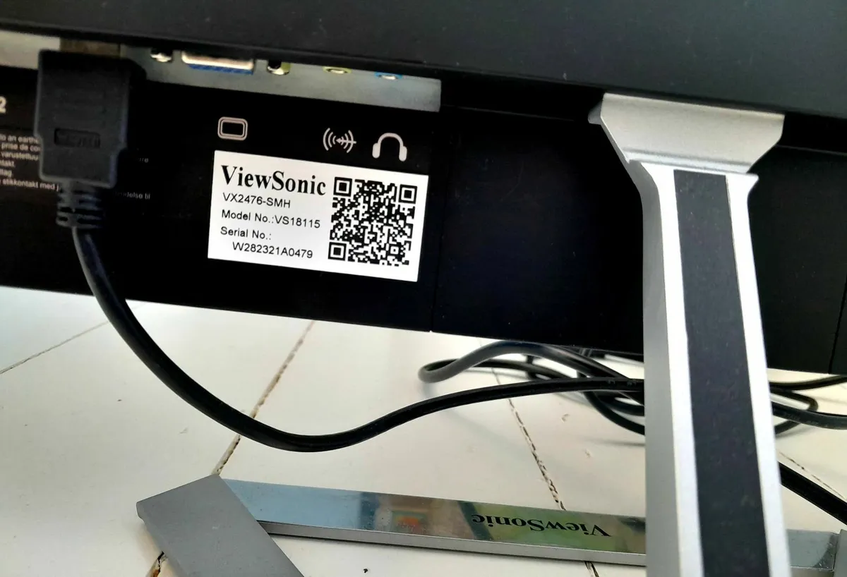 Viewsonic VX2476-SMH 24" Full HD IPS Monitor - Image 3