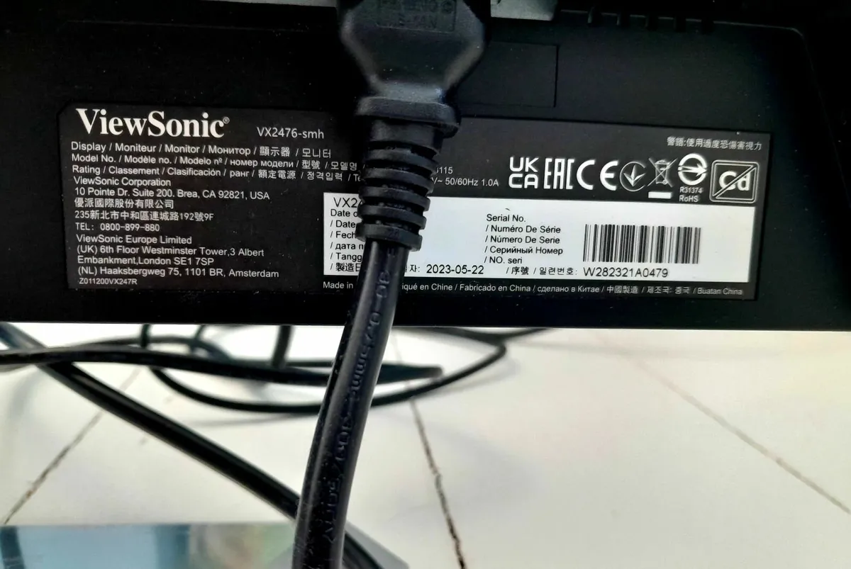 Viewsonic VX2476-SMH 24" Full HD IPS Monitor - Image 4