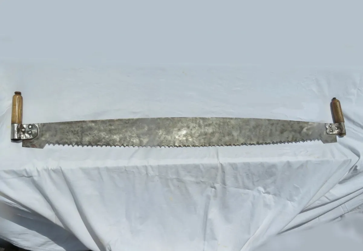 Antique Large 2-Man Crosscut Saw - Image 1